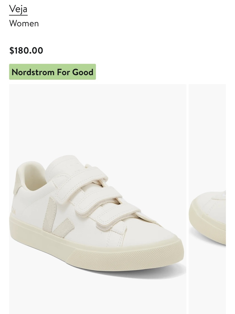 Women’s Veja Recife White Leather Sneakers - Picture 13 of 13